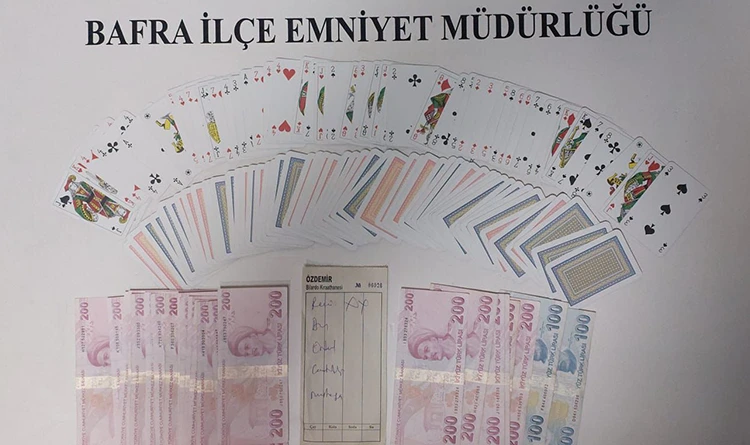 Samsun'da kumar baskını: Oyunları yarıda kaldı